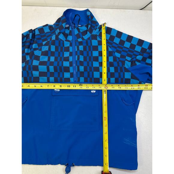 Beach Riot Atticus Pullover Imperial Blue Check In Size M - Picture 6 of 7